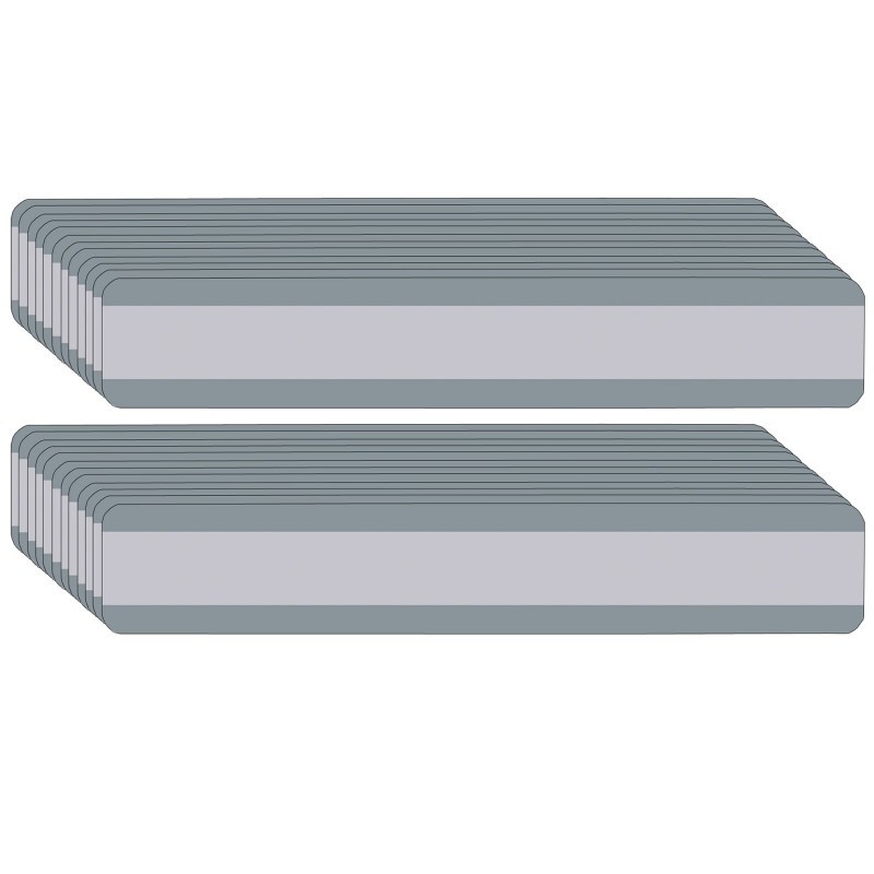 Ashley Productions® Double Wide Sentence Strip Reading Guide, 1-1/4" x 7-1/4", Gray, Pack of 24