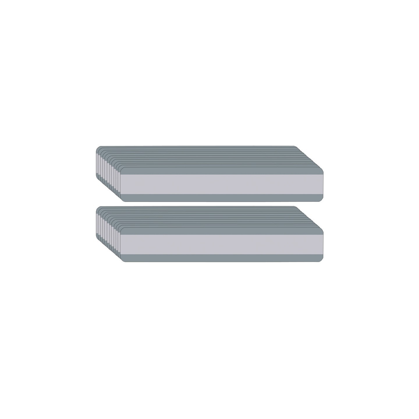 Ashley Productions® Double Wide Sentence Strip Reading Guide, 1-1/4" x 7-1/4", Gray, Pack of 24