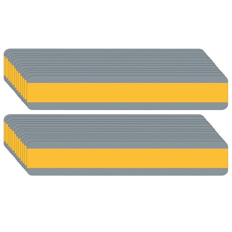Ashley Productions® Double Wide Sentence Strip Reading Guide, 1-1/4" x 7-1/4", Goldenrod, Pack of 24