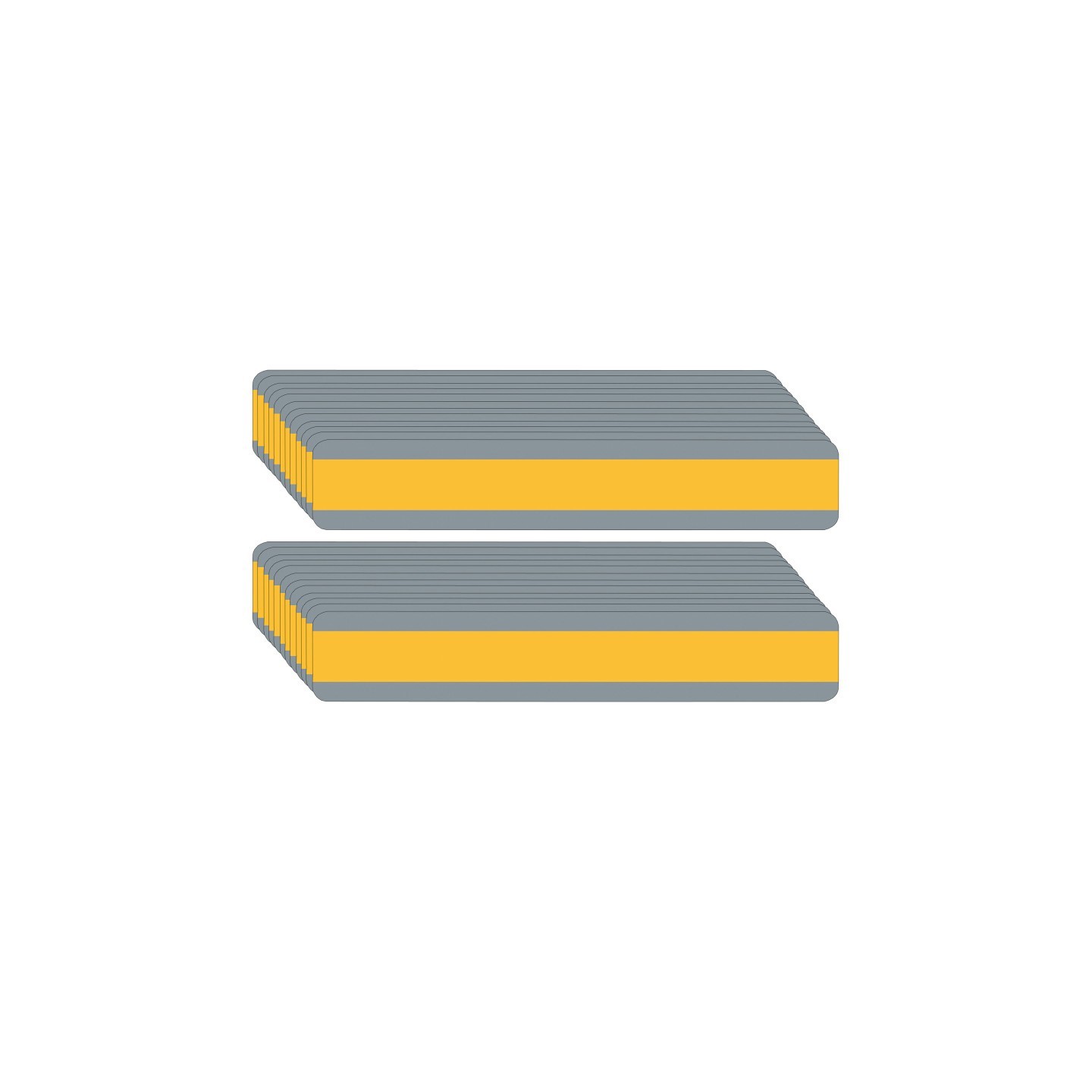 Ashley Productions® Double Wide Sentence Strip Reading Guide, 1-1/4" x 7-1/4", Goldenrod, Pack of 24