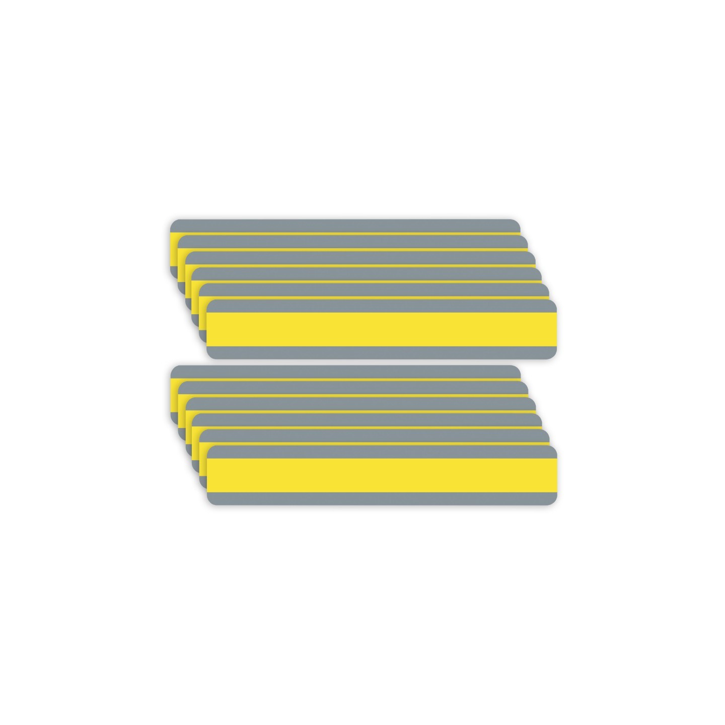 Ashley Productions® Double Wide Sentence Strip Reading Guide, 1-1/4" x 7-1/4", Yellow, Pack of 12