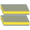 Ashley Productions® Double Wide Sentence Strip Reading Guide, 1-1/4" x 7-1/4", Yellow, Pack of 12