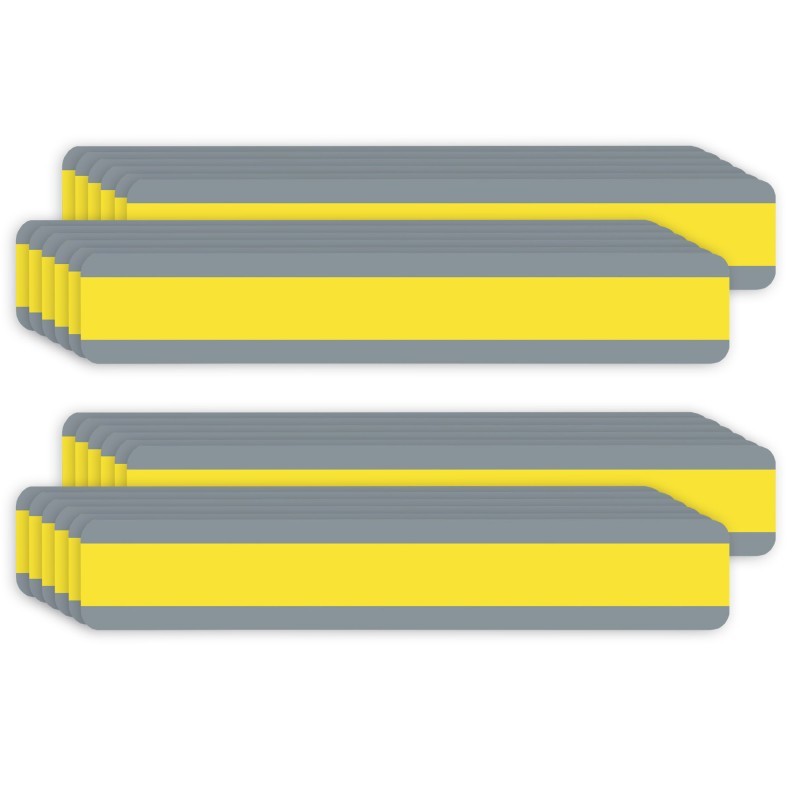 Ashley Productions® Double Wide Sentence Strip Reading Guide, 1-1/4" x 7-1/4", Yellow, 12 Per Pack, 2 Packs