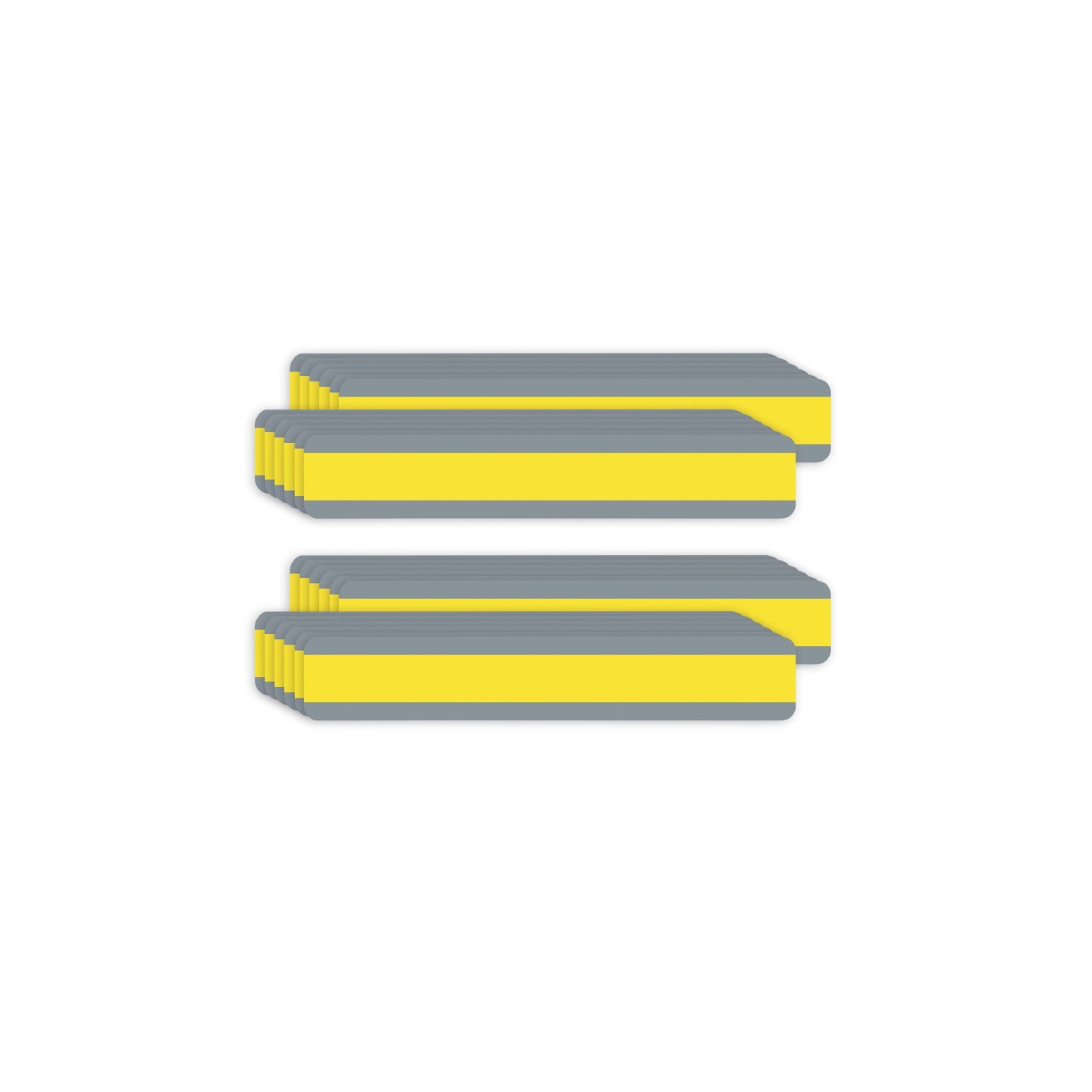 Ashley Productions® Double Wide Sentence Strip Reading Guide, 1-1/4" x 7-1/4", Yellow, 12 Per Pack, 2 Packs
