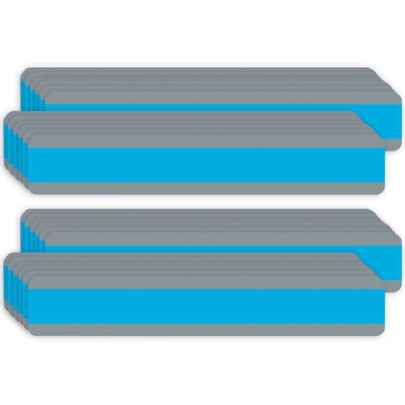 Ashley Productions® Double Wide Sentence Strip Reading Guide, 1-1/4" x 7-1/4", Blue, 12 Per Pack, 2 Packs