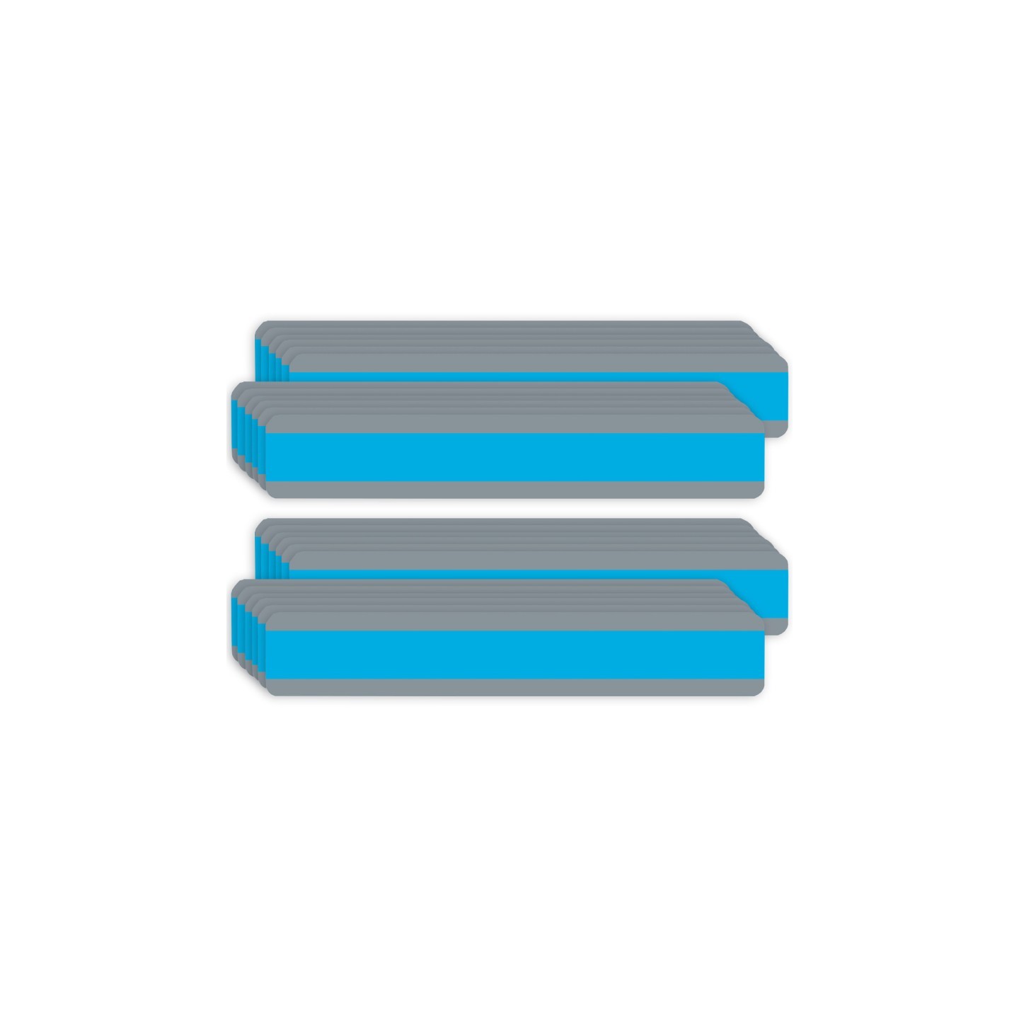 Ashley Productions® Double Wide Sentence Strip Reading Guide, 1-1/4" x 7-1/4", Blue, 12 Per Pack, 2 Packs