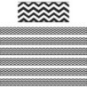 Ashley Productions® Magnetic Magi-Strips, Black Chevron, 12 Feet Per Pack, 6 Packs