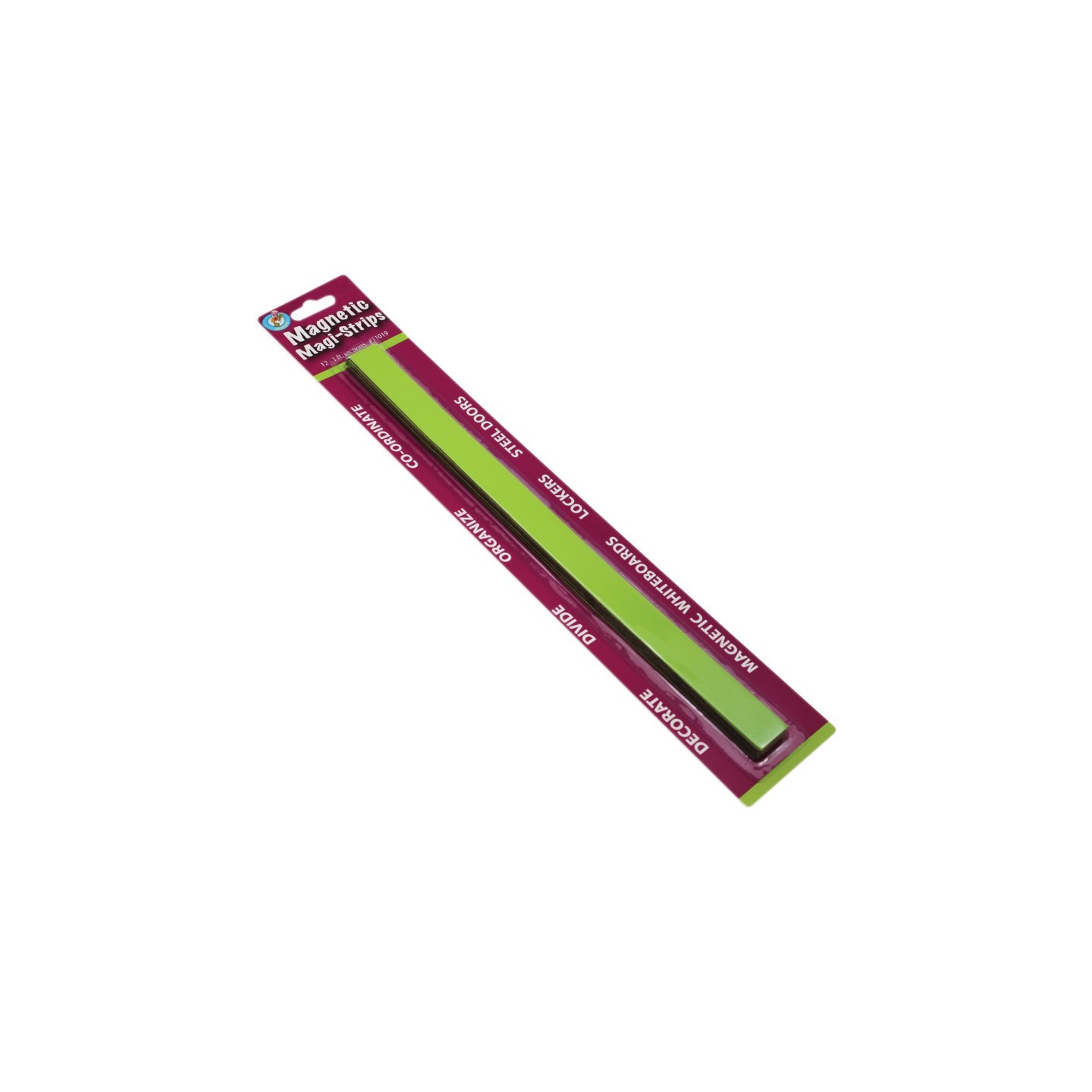 Ashley Productions® Magnetic Magi-Strips, Lime Green, 12'