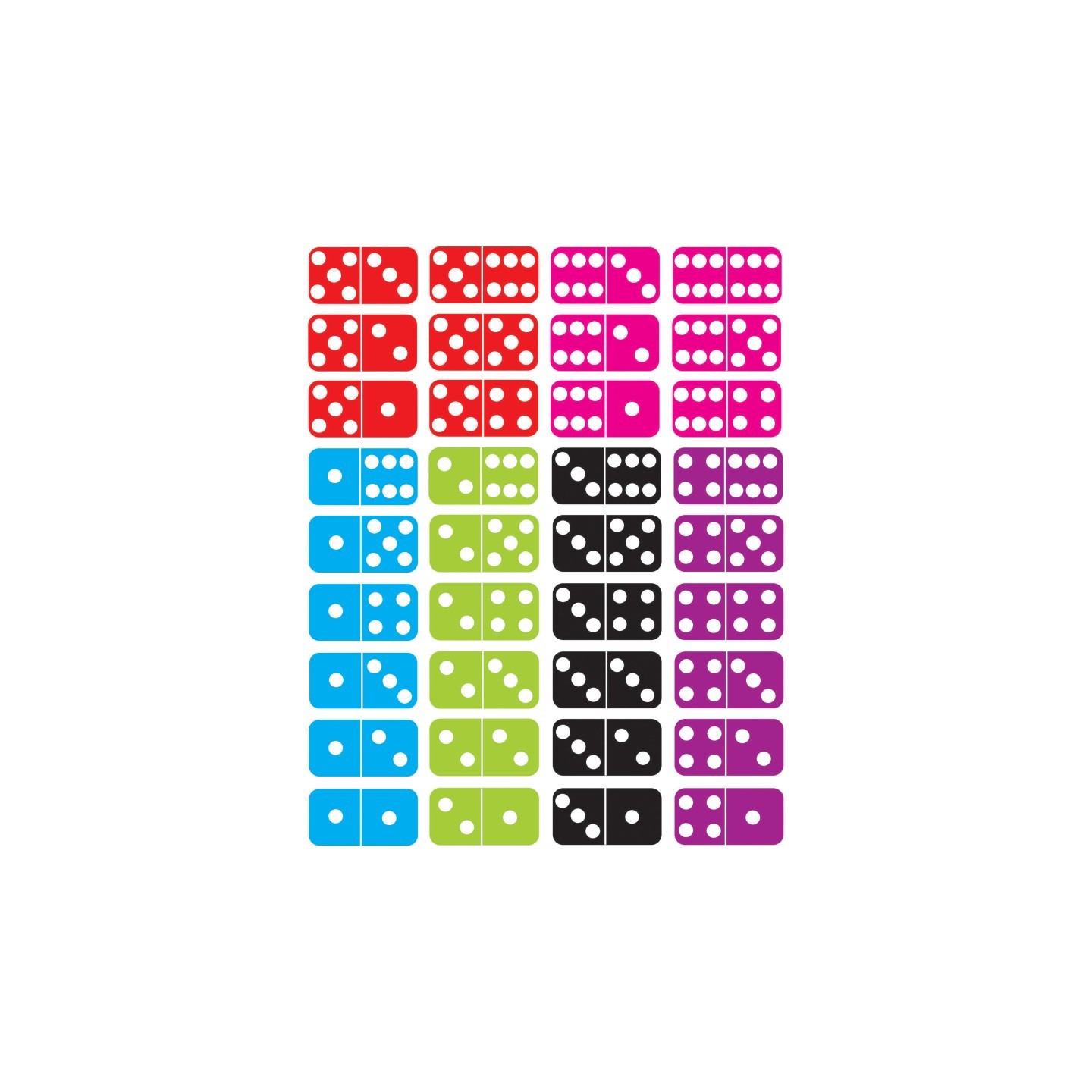 Ashley Productions® Die-Cut Magnetic Dominoes, 36 Pieces