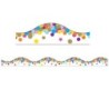 Ashley Productions® Magnetic Scallop Border, Confetti, 12'