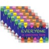 Smart Poly® Computer Mouse Pad, 8" x 10", Everyone is Welcome Here, Crayons, Pack of 6