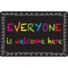 Smart Poly® Computer Mouse Pad, 8" x 10", Everyone is Welcome Here, Chalk Loop