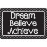 Ashley Productions® The Original Fun Mat® Computer Mouse Pad, 11.75x8 in, Dream, Believe, Achieve, Black with White Dots