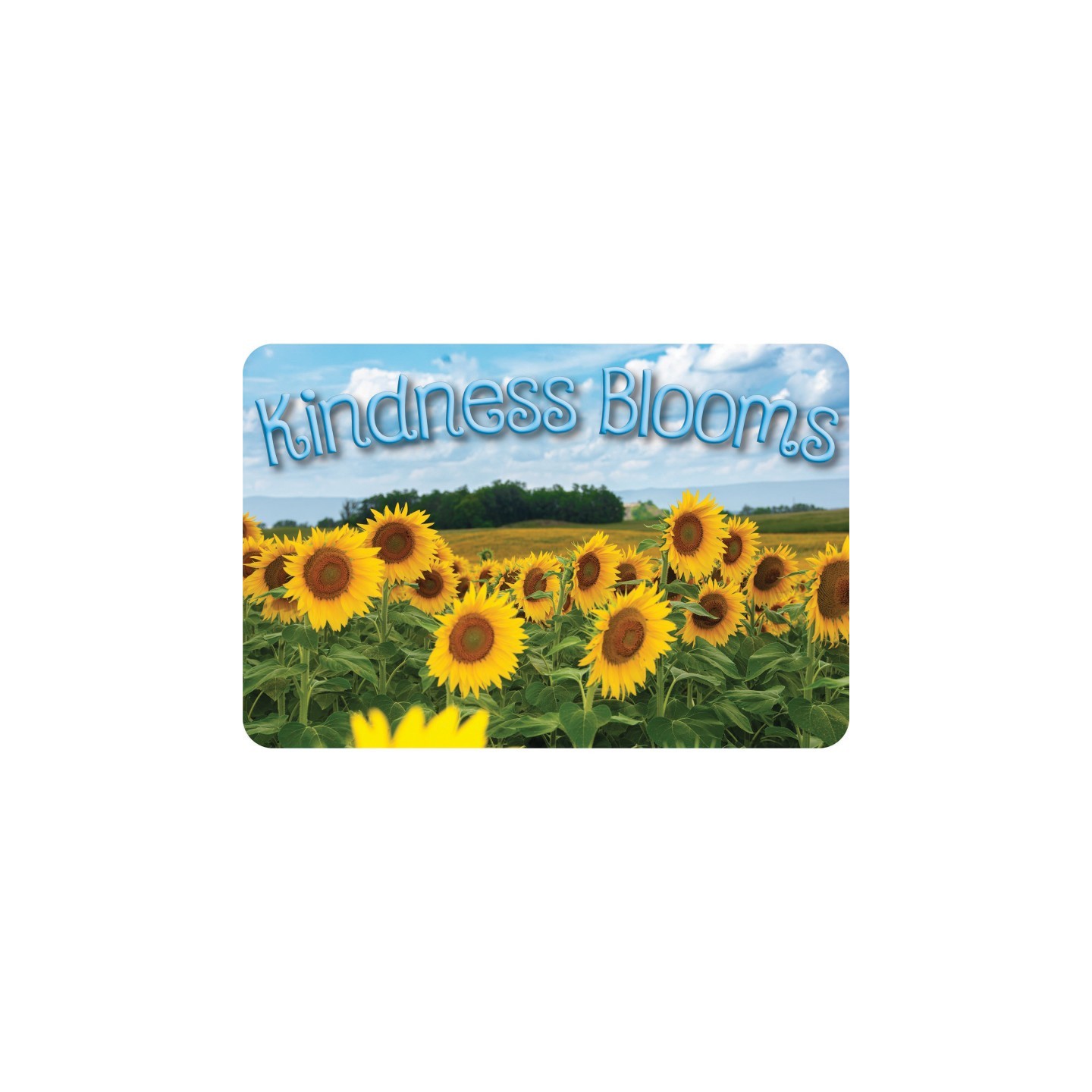 Ashley Productions® The Original Fun Mat® Computer Mouse Pad, 11.75x8 in, Kindness Blooms, Sunflowers