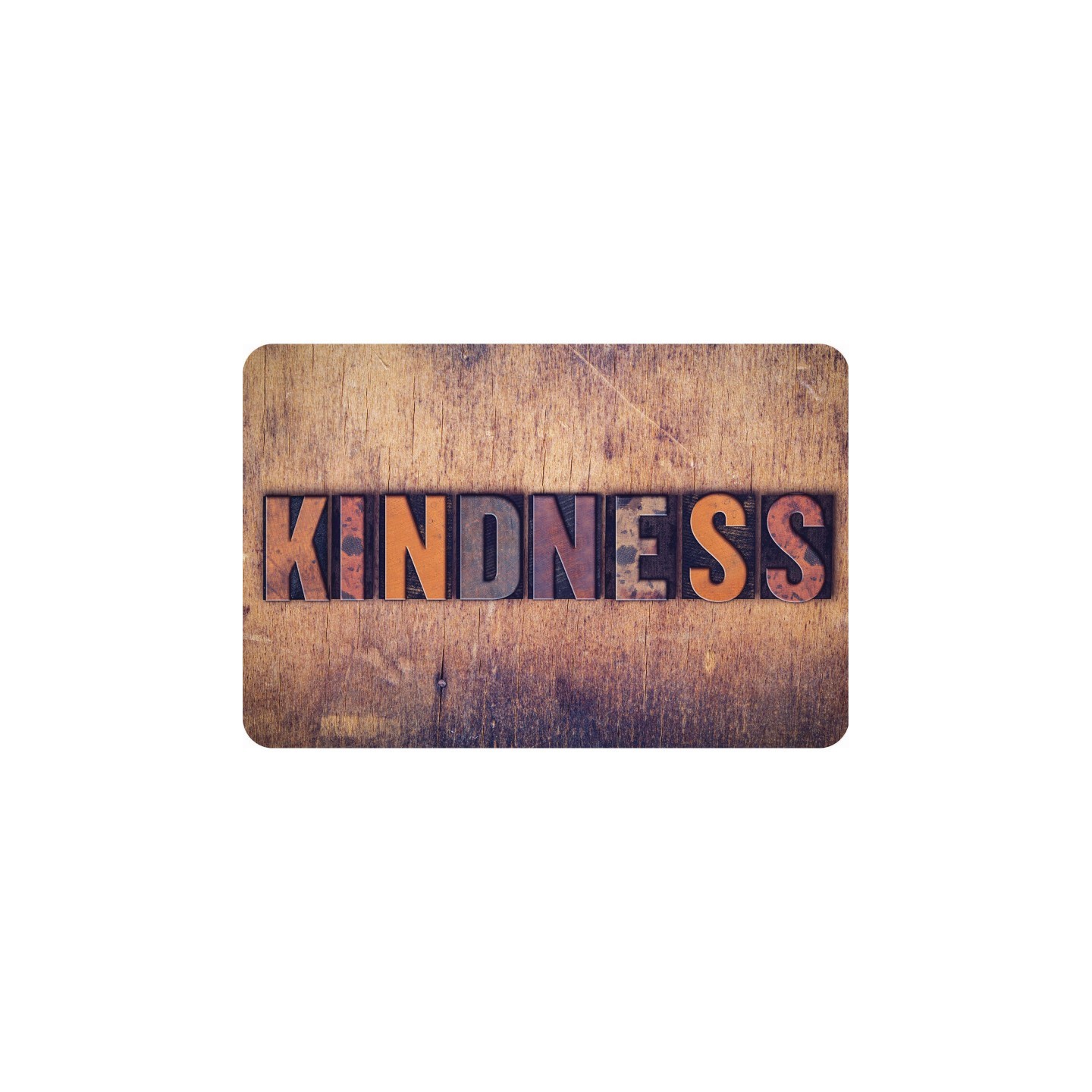 Ashley Productions® The Original Fun Mat® Computer Mouse Pad, 11.75x8 in, Kindness, Letterpress