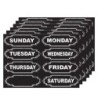 Ashley Productions® Die-Cut Chalkboard Days of the Week Magnets, 8 Per Pack, 6 Packs