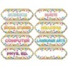 Ashley Productions® Magnetic Die-Cut Timesavers & Labels, Confetti Classroom Subjects