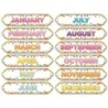Ashley Productions® Magnetic Die-Cut Timesavers & Labels, Confetti Months of the Year
