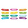 Ashley Productions® Magnetic Die-Cut Timesavers & Labels, Months of the Year, Chalk Loops, 12 Pieces