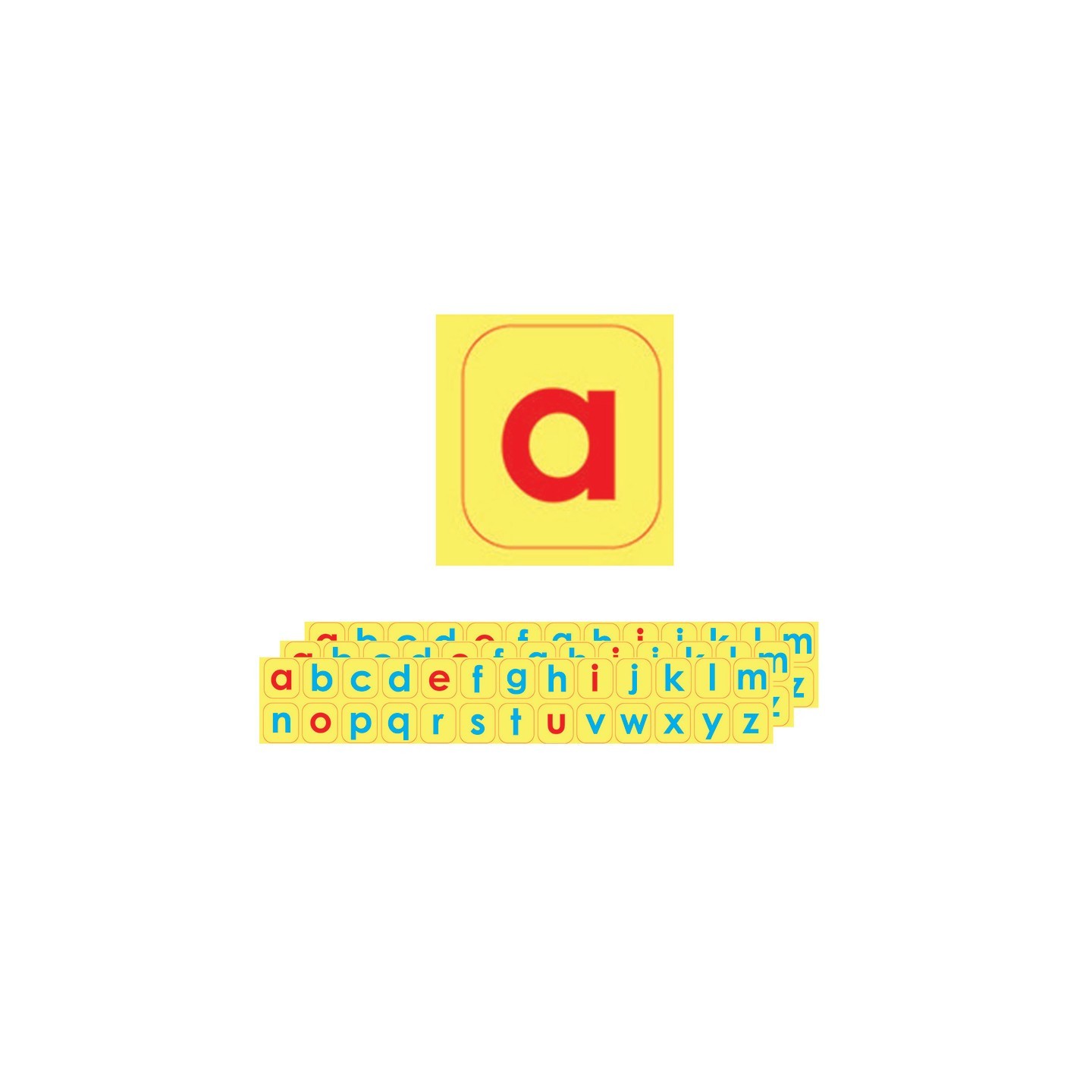Ashley Productions® Die-Cut Magnetic Foam Lowercase Letters, 104 Pieces Per Pack, 3 Packs
