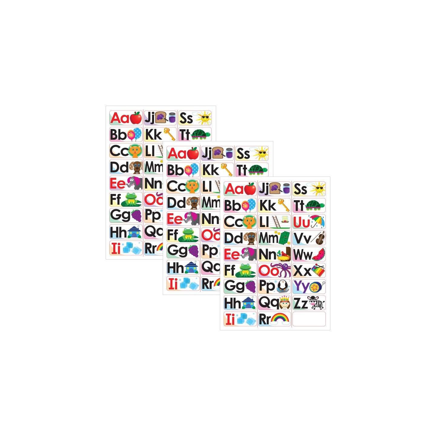 Ashley Productions® ABC Picture Words Double-Sided Magnets, 27 Per Pack, 3 Packs