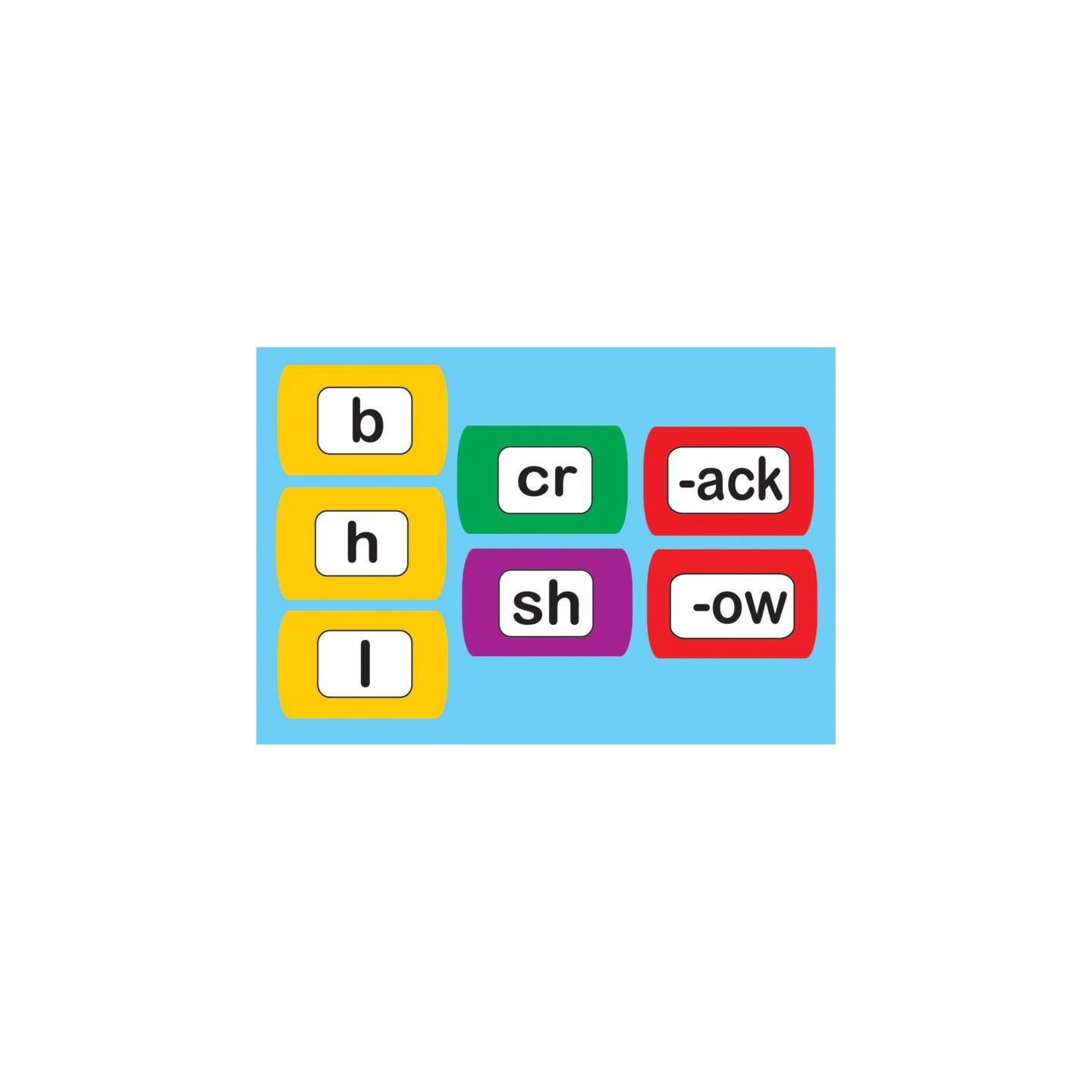Ashley Productions® Die-Cut Magnetic Foam Word Chunking, 100 Pieces