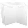 Ashley Productions® Folding Magnetic Whiteboard, White, Pack of 3