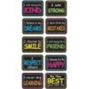 Ashley Productions® Non-Magnetic Mini Whiteboard Erasers, Character Building, Pack of 10