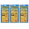 Ashley Productions® Non-Magnetic Mini Whiteboard Erasers, Emotions Icons, 10 Per Pack, 3 Packs