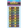 Ashley Productions® Non-Magnetic Mini Whiteboard Erasers, Emotions Icons, Pack of 16