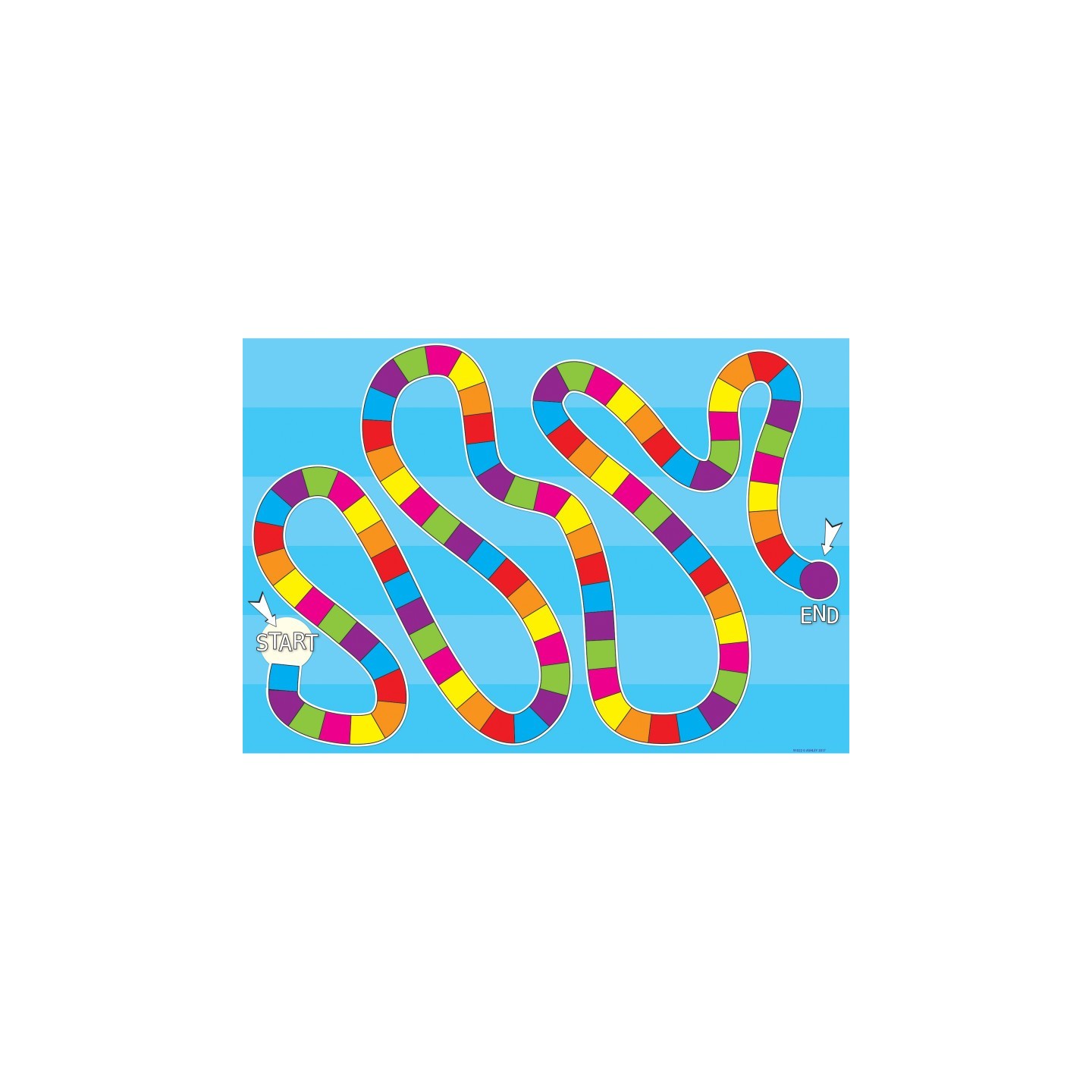 Ashley Productions® Smart Poly™ Blank Game Board Blank Chart, Dry-Erase Surface, 13" x 19"