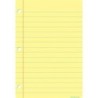 Ashley Productions® Smart Poly™ Chart, 13" x 19", Light Yellow Notebook Paper