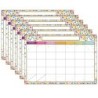 Ashley Productions® Smart Poly Chart, 13" x 19", Confetti Calendar, Pack of 6