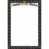 Ashley Productions® Smart Poly™ Chart, 13" x 19", Chalk Dots with Loops Classroom Rules, w/Grommet