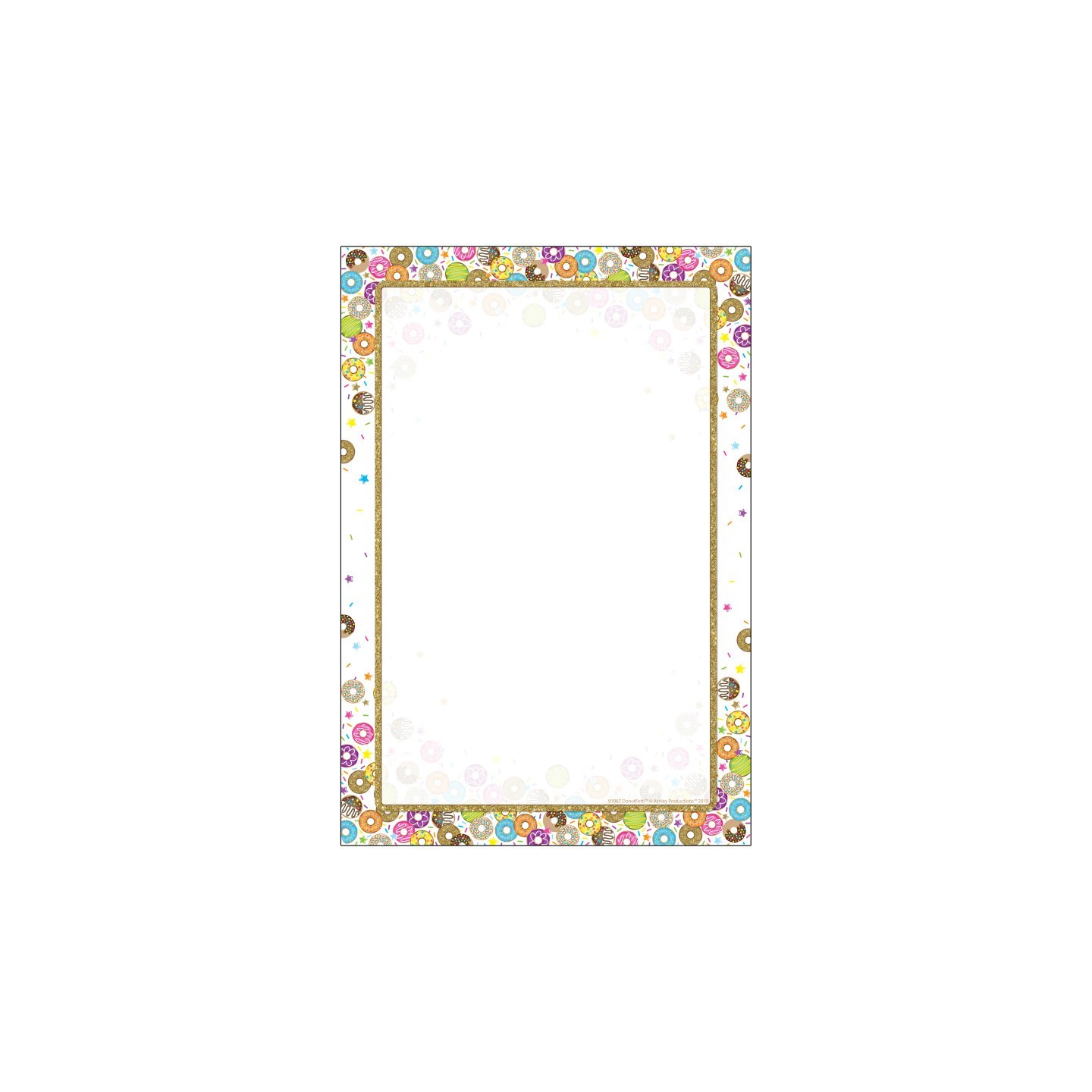 Ashley Productions® Smart Poly® Chart, DonutFetti® Blank, 13" x 19"