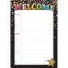 Ashley Productions® Smart Poly® Chart Black Confetti Welcome, 13" x 19"