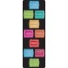 Ashley Productions® Smart Poly™, The Original Fun Mat™, Mat Runner, 15.5" x 47", Days of the Week, Chalk Loop