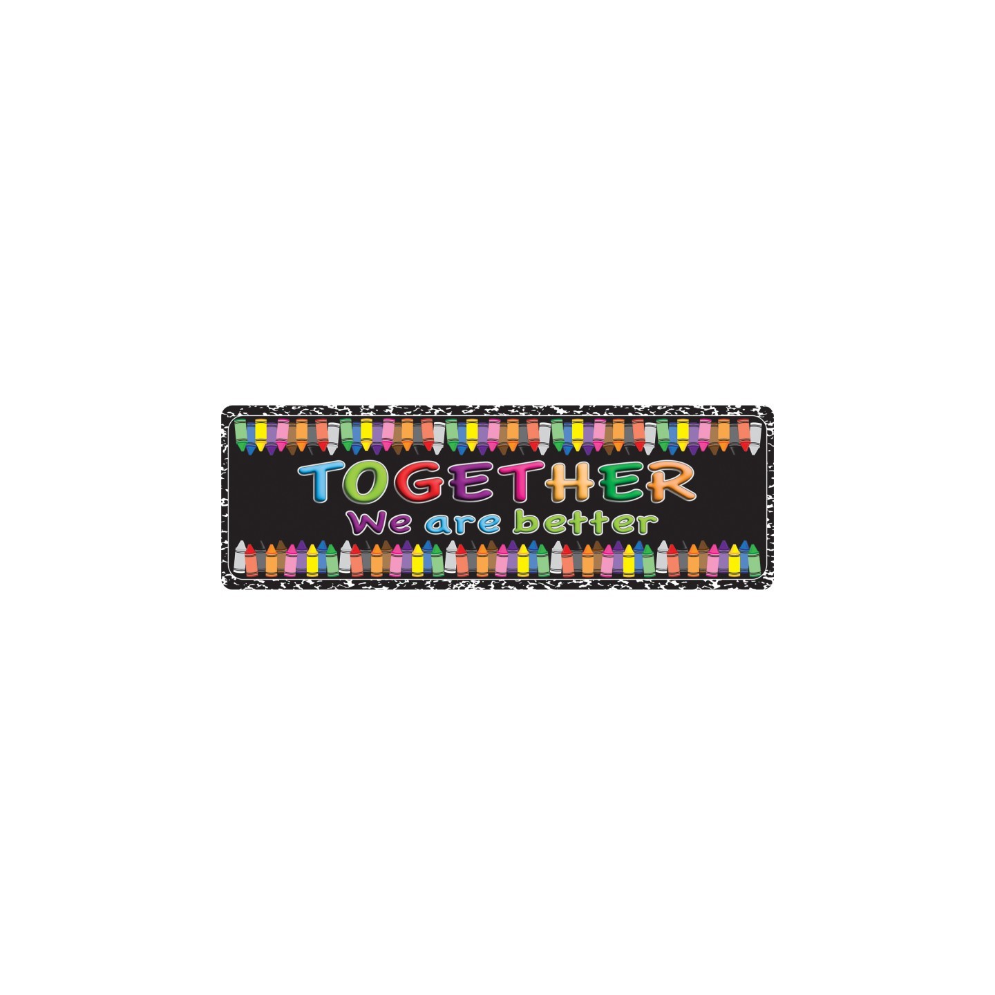 Ashley Productions® The Original Fun Mat™, Mat Runner, 15.5" x 47", Together we are Better