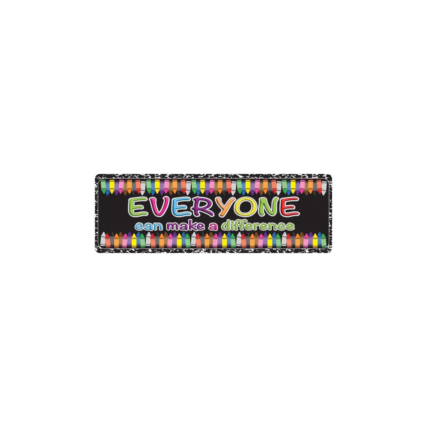 Ashley Productions® The Original Fun Mat™, Mat Runner, 15.5" x 47", Everyone Can make a Difference
