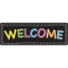 Ashley Productions® The Original Fun Mat™, Mat Runner, 15.5" x 47", Welcome Chalk Loops