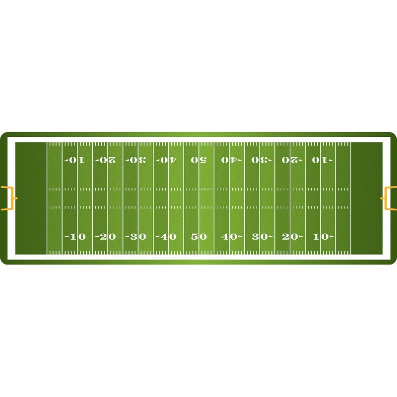Ashley Productions® The Original Fun Mat™, Mat Runner, 15.5" x 47", Football Field