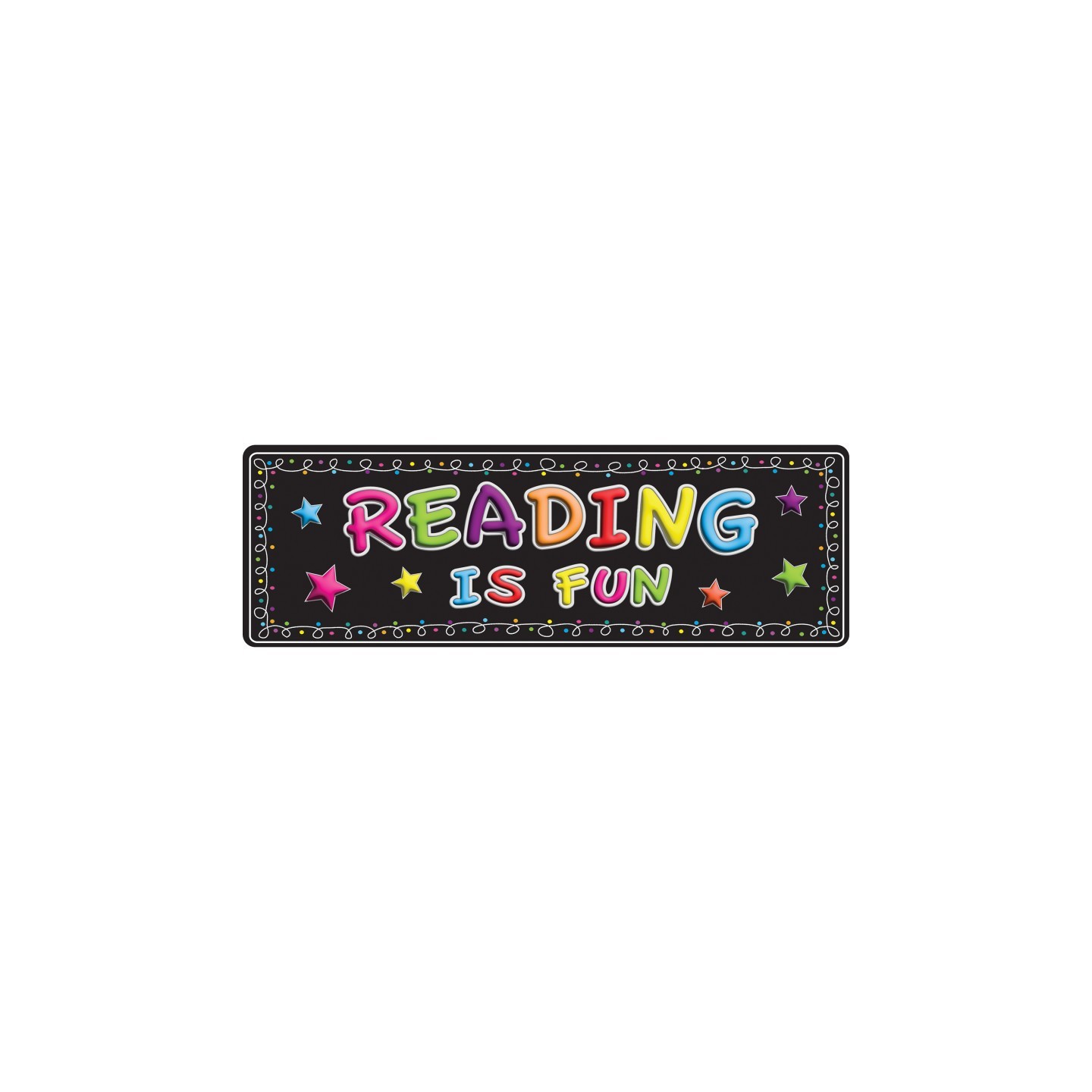 Ashley Productions® The Original Fun Mat™, Mat Runner, 15.5" x 47", Reading is Fun
