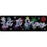 Ashley Productions® The Original Fun Mat™, Mat Runner, 15.5" x 47", Let it Snow
