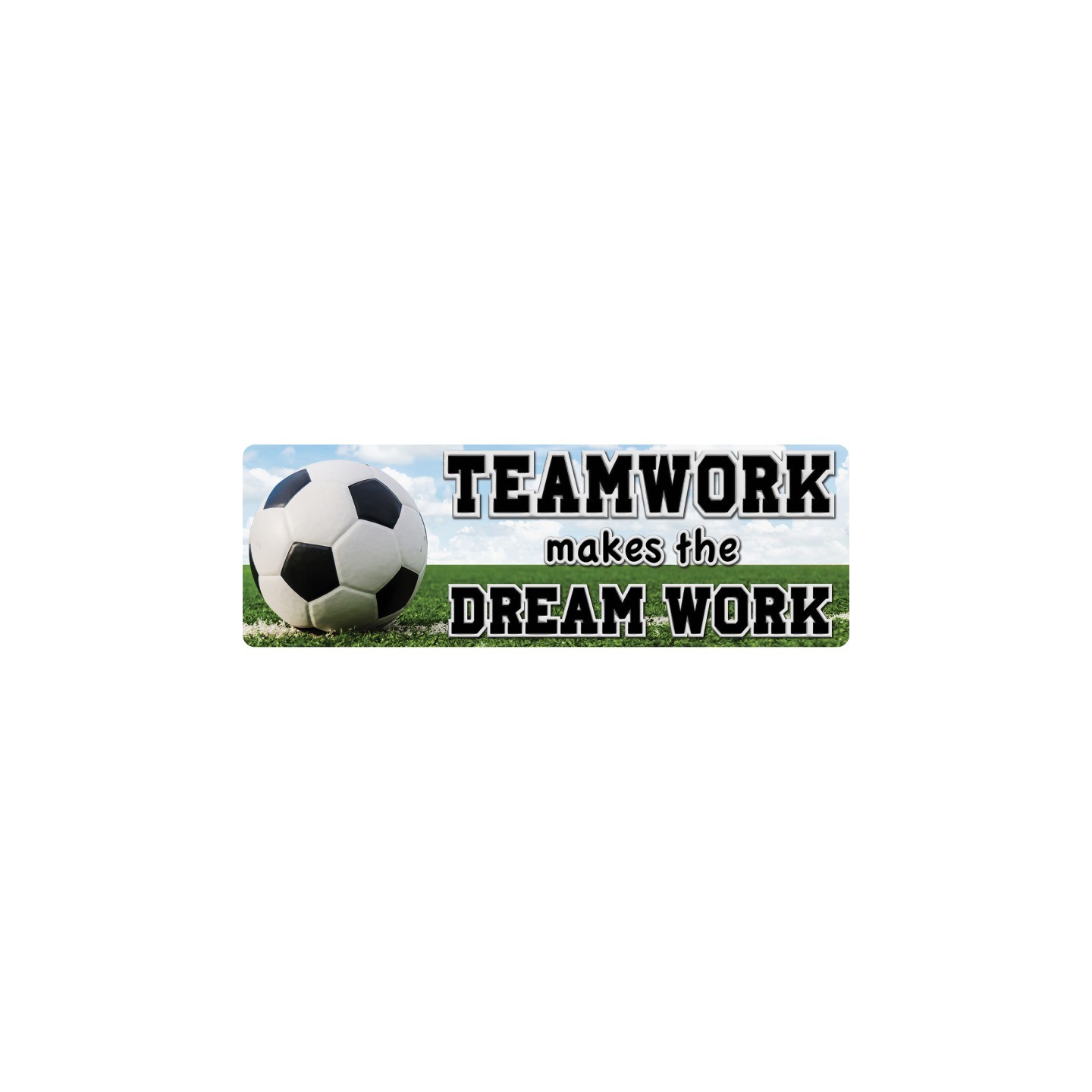 Ashley Productions® The Original Fun Mat™, Mat Runner, 15.5" x 47", Soccer Teamwork