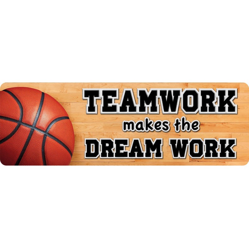 Ashley Productions® The Original Fun Mat™, Mat Runner, 15.5" x 47", Basketball Teamwork
