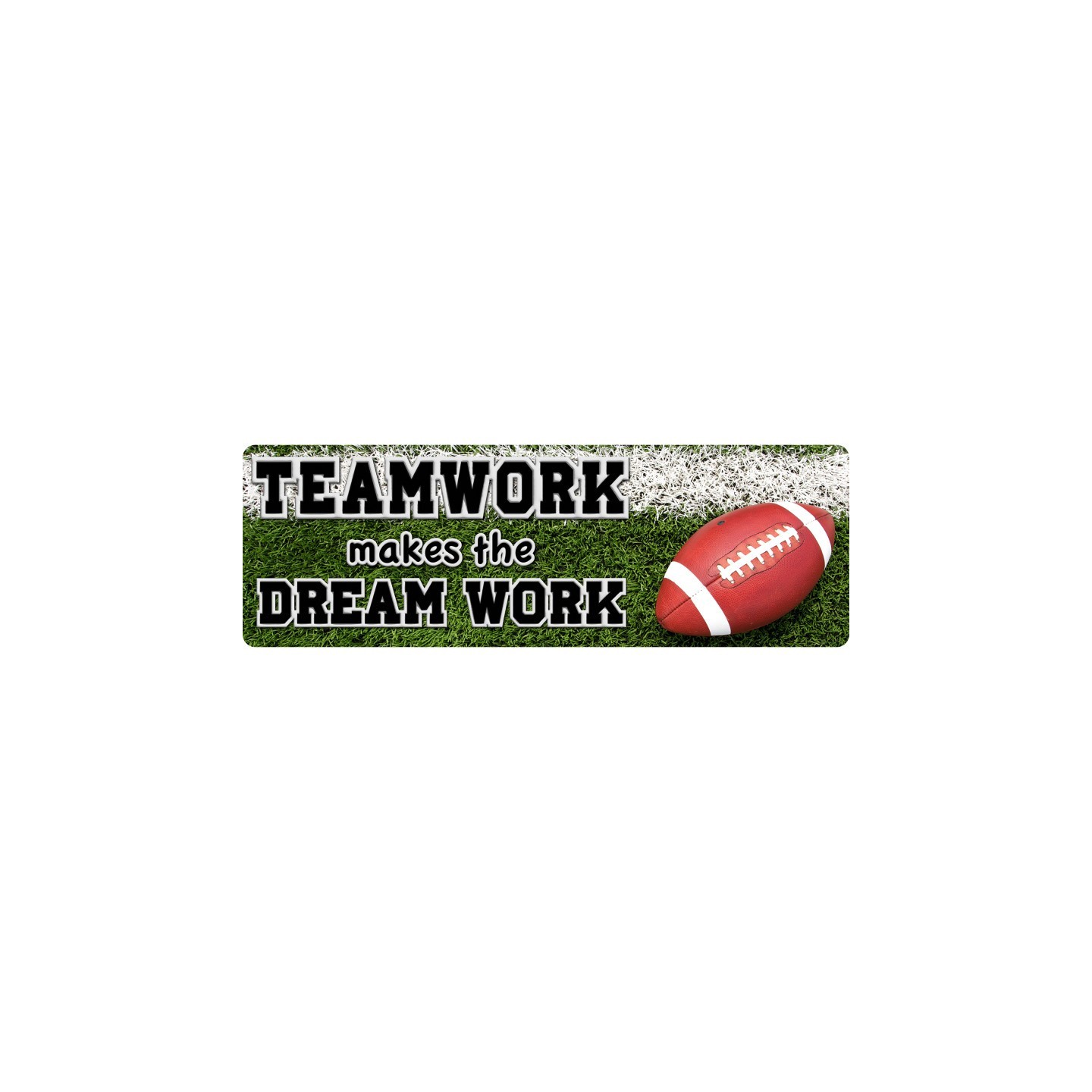Ashley Productions® The Original Fun Mat™, Mat Runner, 15.5" x 47", Football Teamwork