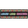 Ashley Productions® The Original Fun Mat™, Mat Runner, 15.5" x 47", Learn, Lead, Succeed, Crayon Composition