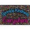 Smart Poly® Welcome Mat with Slip Resistant Backing, 15.5" x 23.5", Confetti, Sprinkle Kindness Everywhere