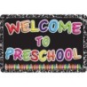 Ashley Productions® The Original Fun Mat™, Welcome Mat, 15.5x23.5 in, Welcome to Preschool