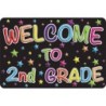 Ashley Productions® The Original Fun Mat™, Welcome Mat, 15.5x23.5 in, Welcome to 2nd Grade